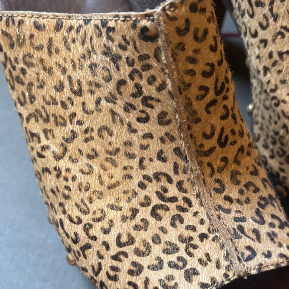 UGG Leopard Print Platform Mules Calf Hair - Picture 3 of 9